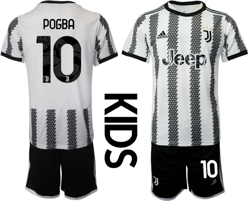 Youth 2022-2023 Club Juventus FC home white 10 Soccer Jersey